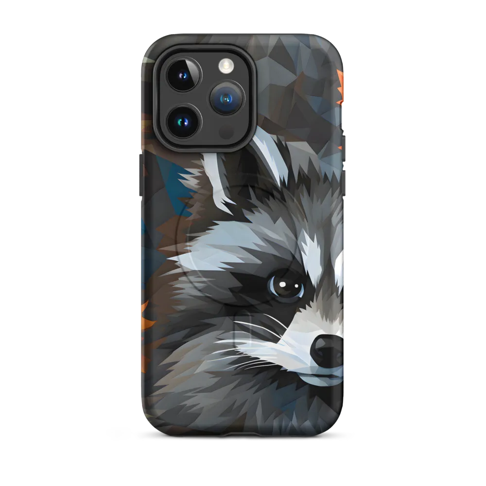 Whispers of Autumn: The Raccoon's Gaze | Phone Case |  14 Pro Max | MagSafe® Tough Case | Matte