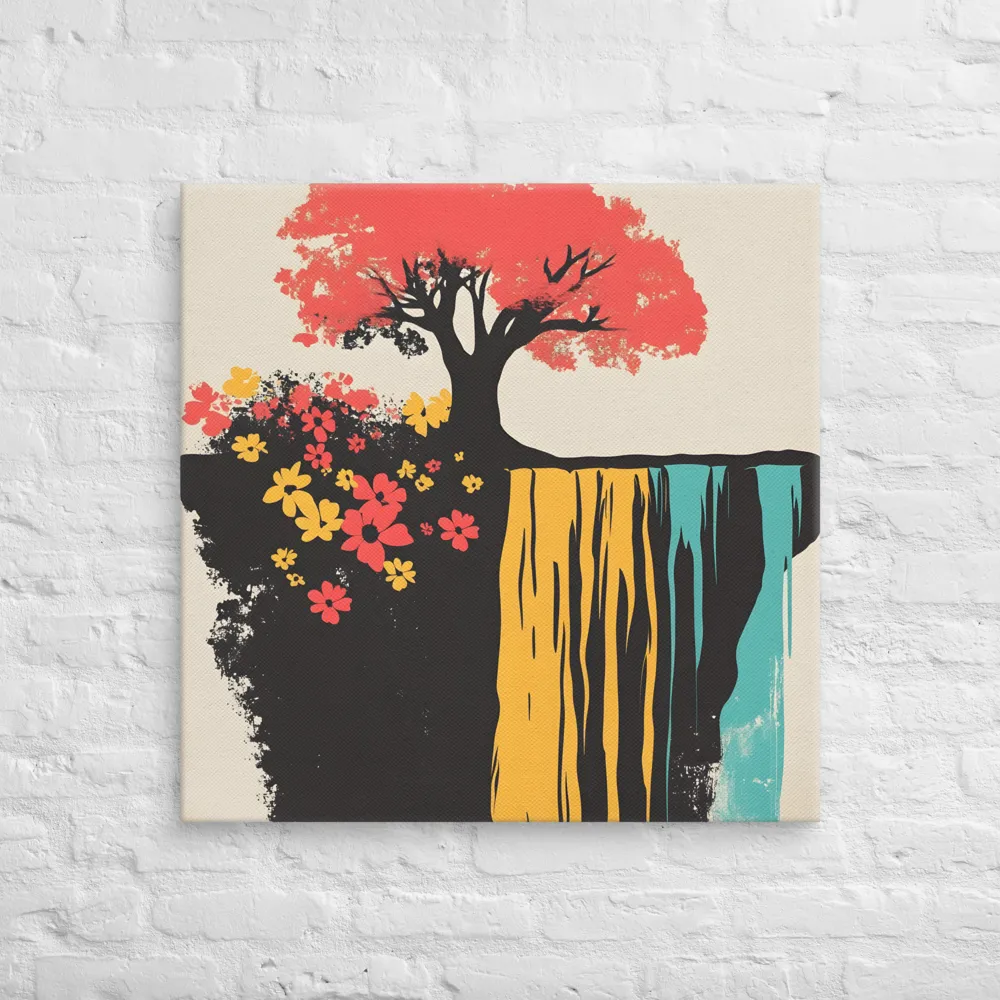 Serene Cascade of Colors | Canvas | 30″×30″
