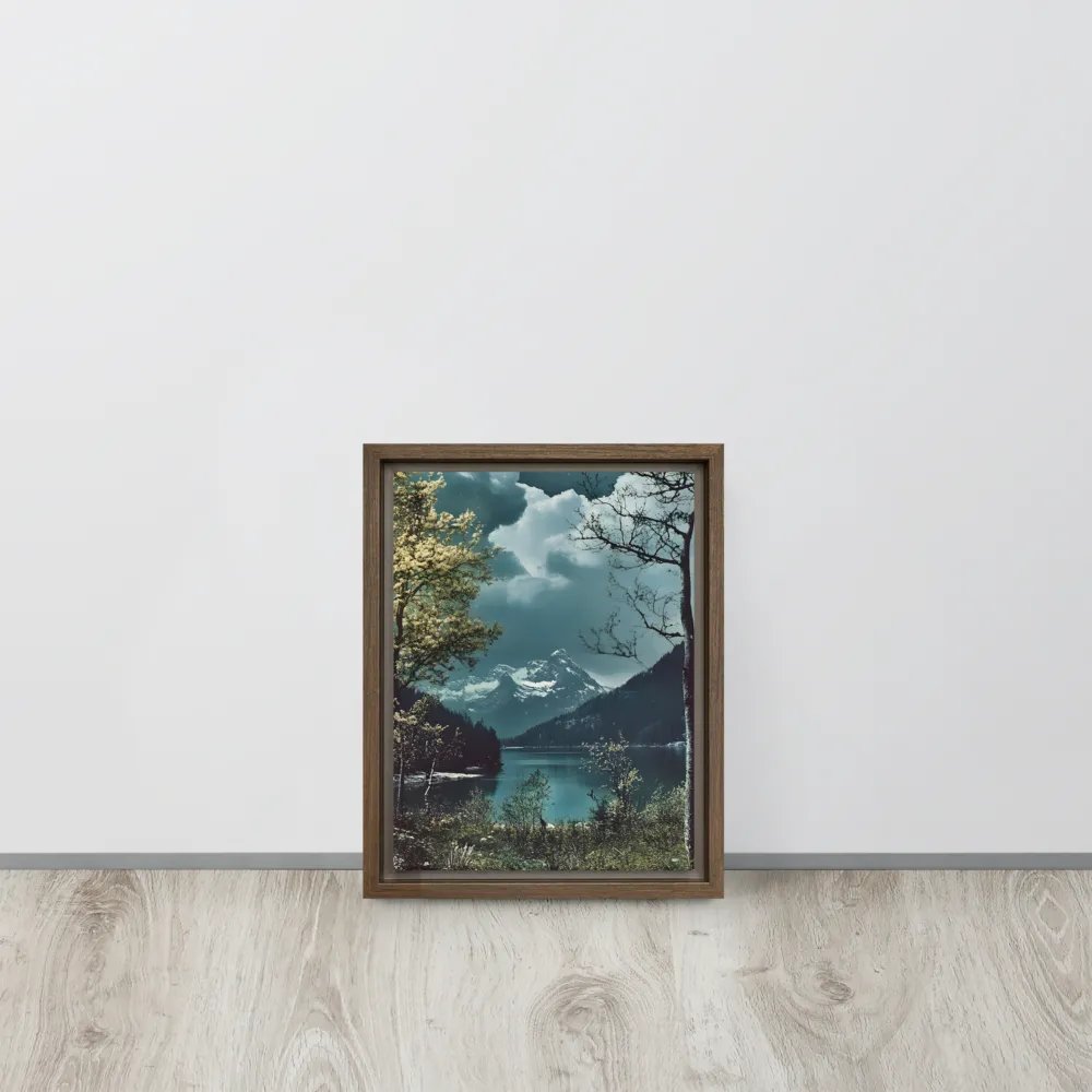 Whispers of Tranquility | Canvas with Brown Frame | 9″×12″