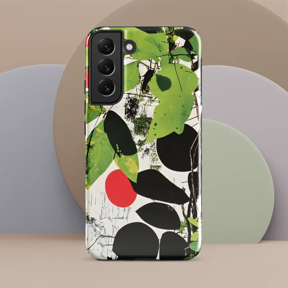 Nature's Geometry: A Contemporary Collage | Phone Case |  S22 Plus | Tough Case | Glossy
