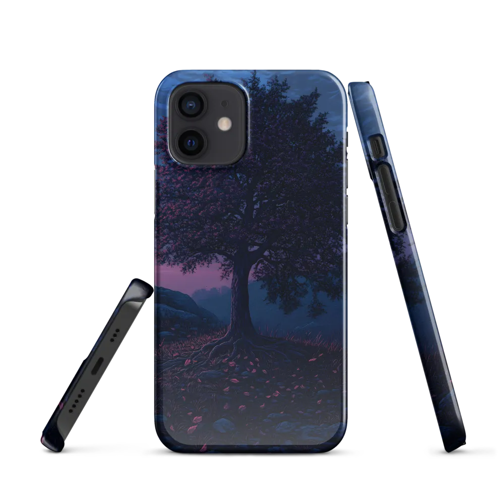 Twilight Oak with Magenta Falling Petals