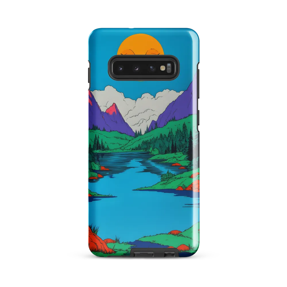 Whimsical Serenity in Vibrant Colors | Phone Case |  S10 Plus | Tough Case | Glossy