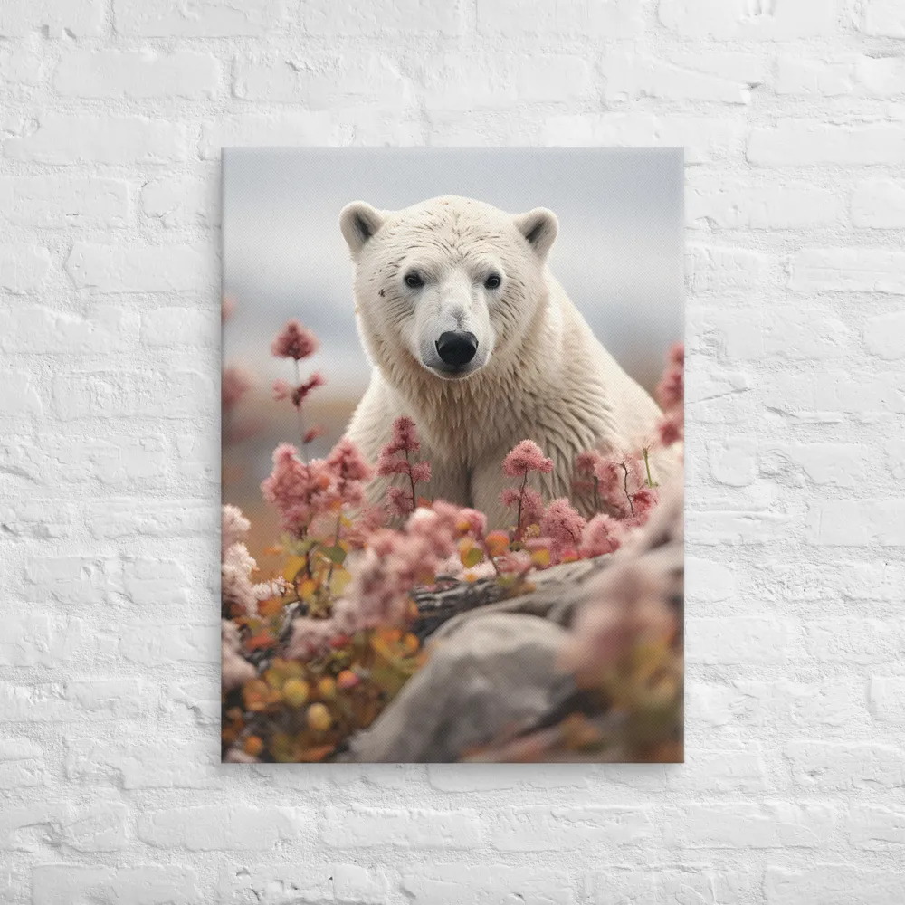 Curiosity Among Blooms: The Polar Bear