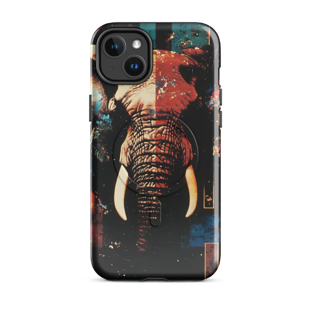 Majestic Mosaic: The Elephant | Phone Case |  14 Plus | MagSafe® Tough Case | Glossy