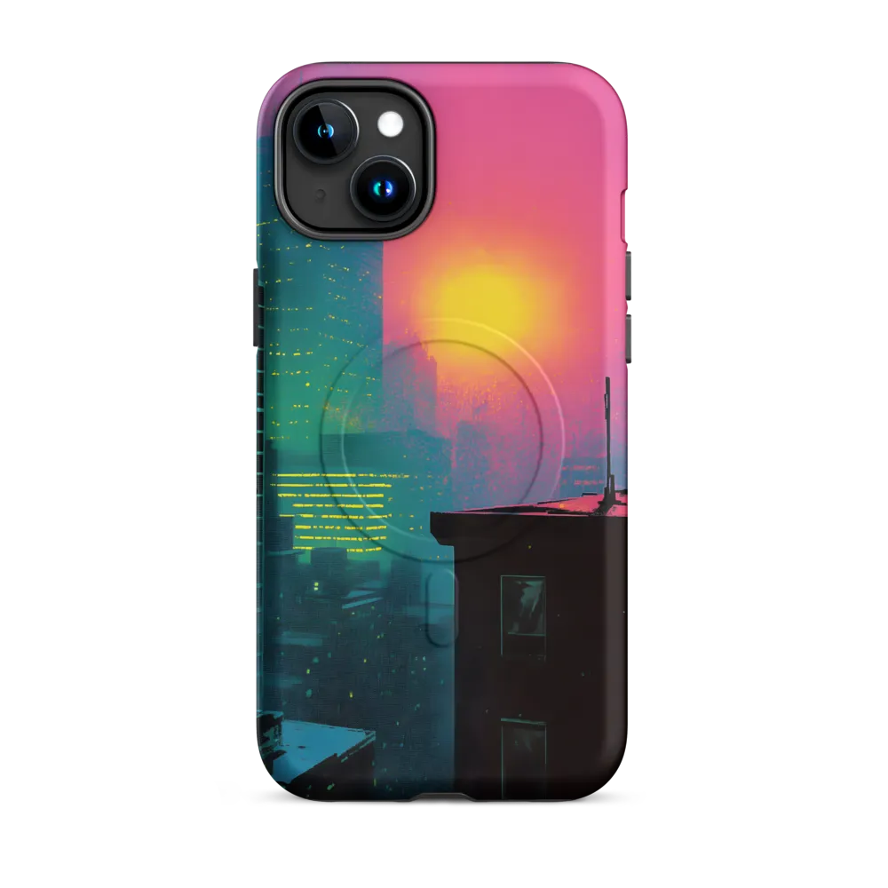 Neon Horizon | Phone Case |  15 Plus | MagSafe® Tough Case | Matte