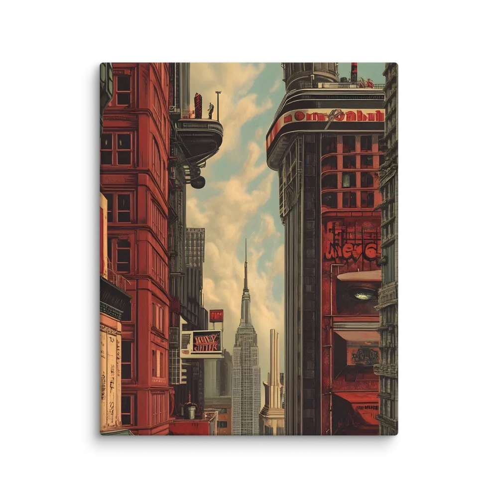 A Glimpse of Tomorrow: Urban Ambition | Canvas | 16″×20″