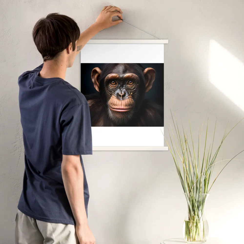 Whispers of Curiosity | Poster With White Wood Hanger | 18″×24″