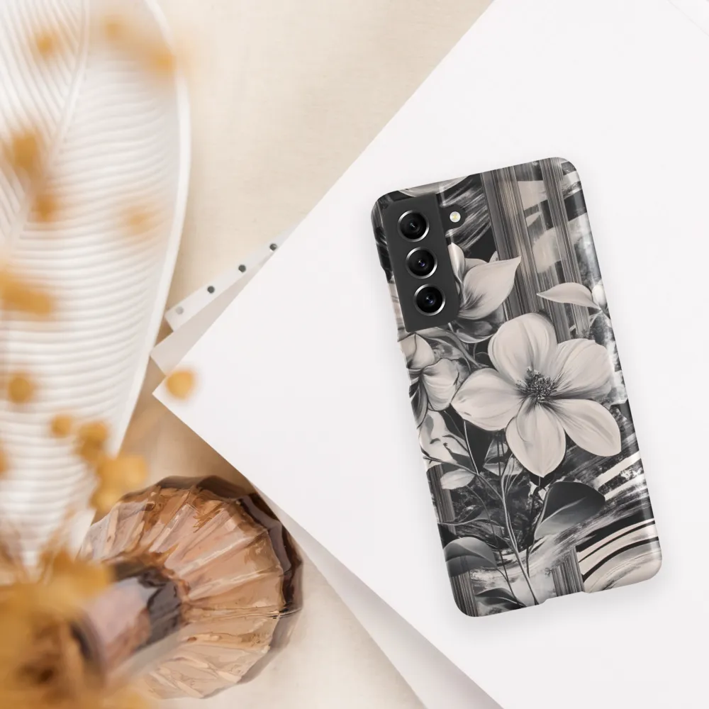 Ethereal Bloom: A Dance of Monochromes