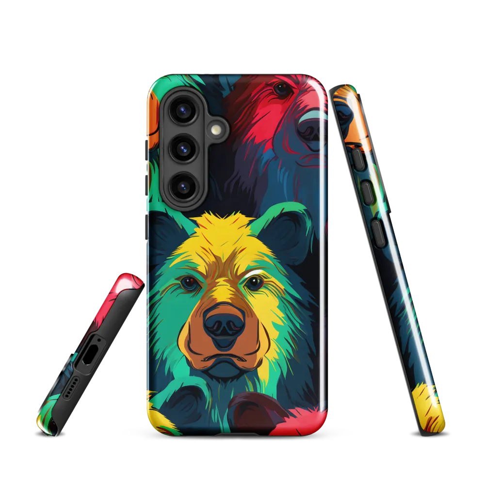 The Colorful Essence of Bears | Phone Case |  S24 | Tough Case | Glossy