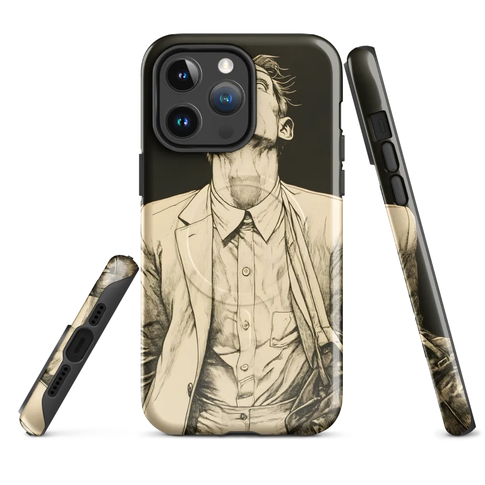 Desperate Gaze | Phone Case |  14 Pro Max | MagSafe® Tough Case | Glossy