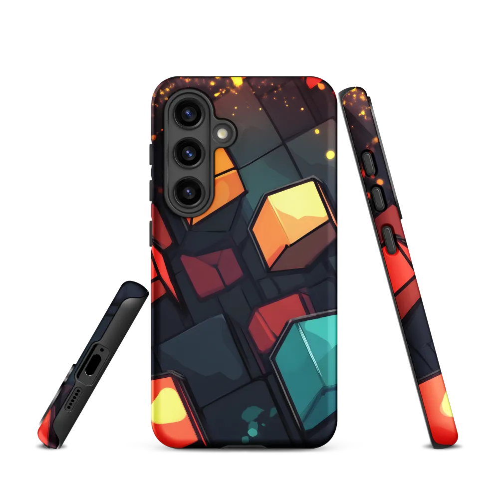 Illuminated Geometry | Phone Case |  S24 | Tough Case | Matte