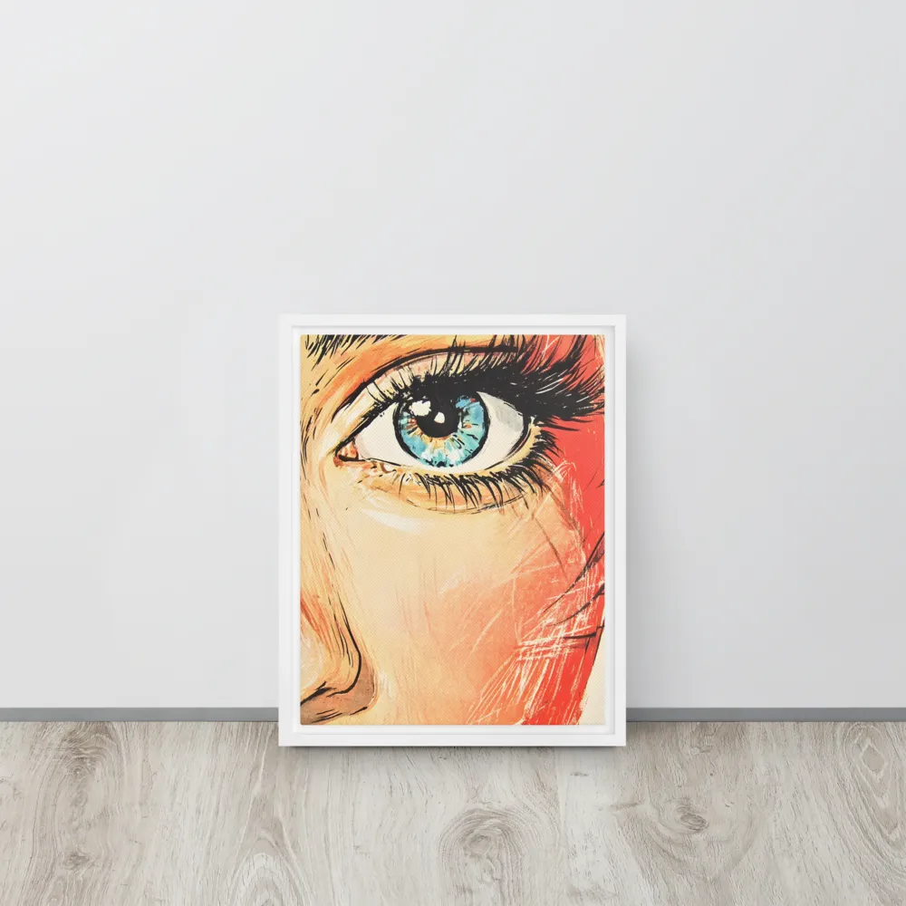 Gaze of Emotion | Canvas with White Frame | 11″×14″