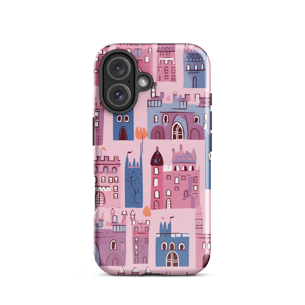Whimsical Castles: A Playful Tapestry | Phone Case |  16 | Tough Case | Glossy
