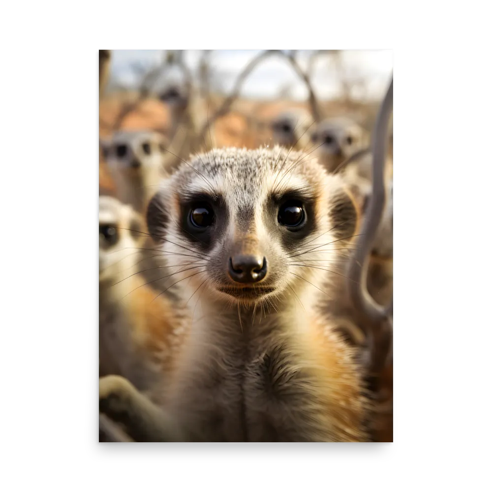 Curious Meerkats in Community | Poster | 18″×24″
