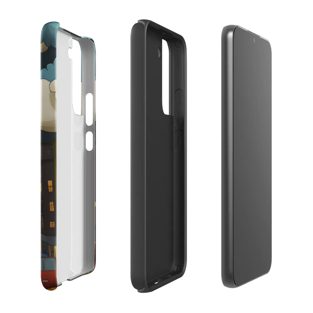 Urban Symphony: A City Awakens at Dusk | Phone Case |  S22 Plus | Tough Case | Matte