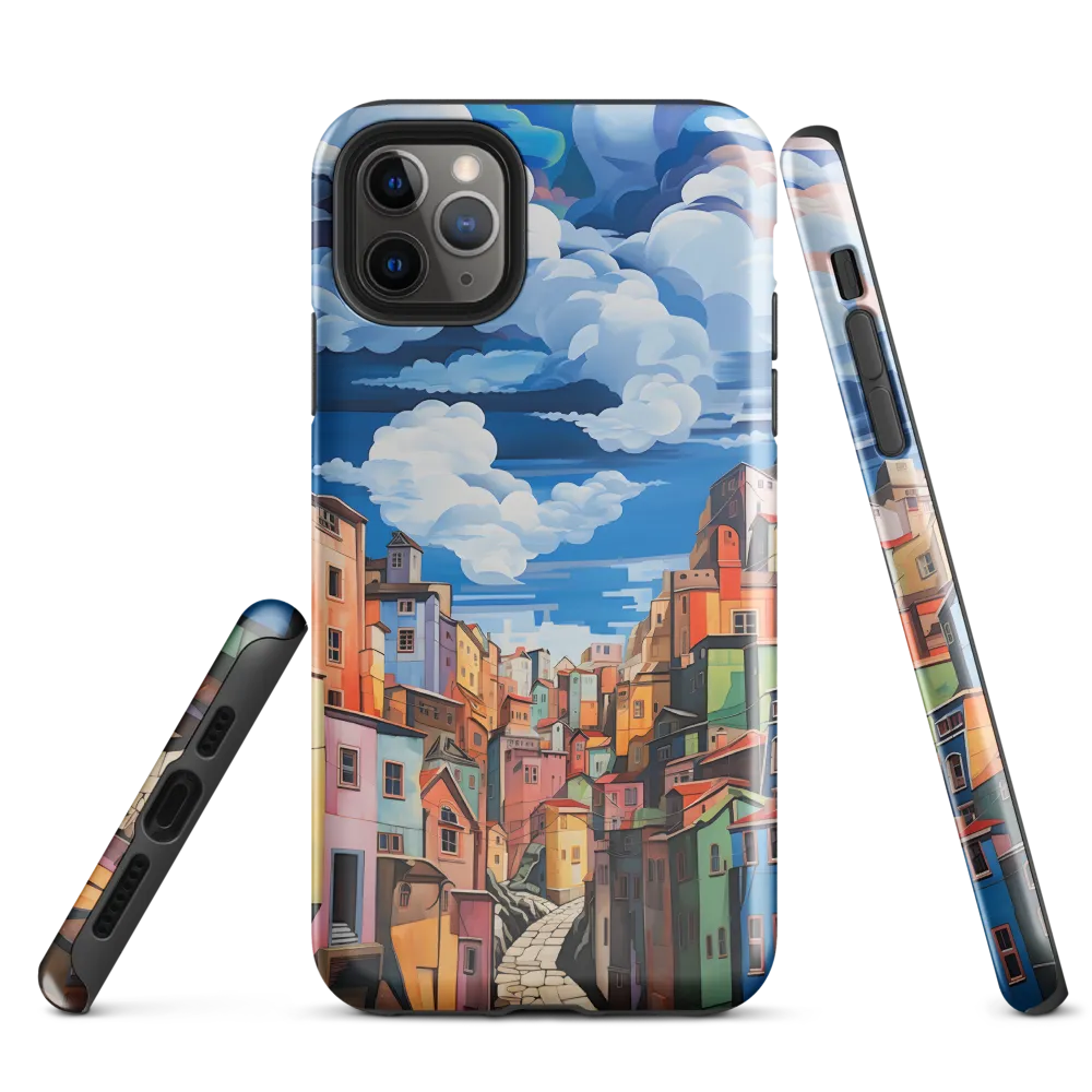 Whimsical Heights: A Vibrant Cityscape | Phone Case |  11 Pro Max | Tough Case | Glossy