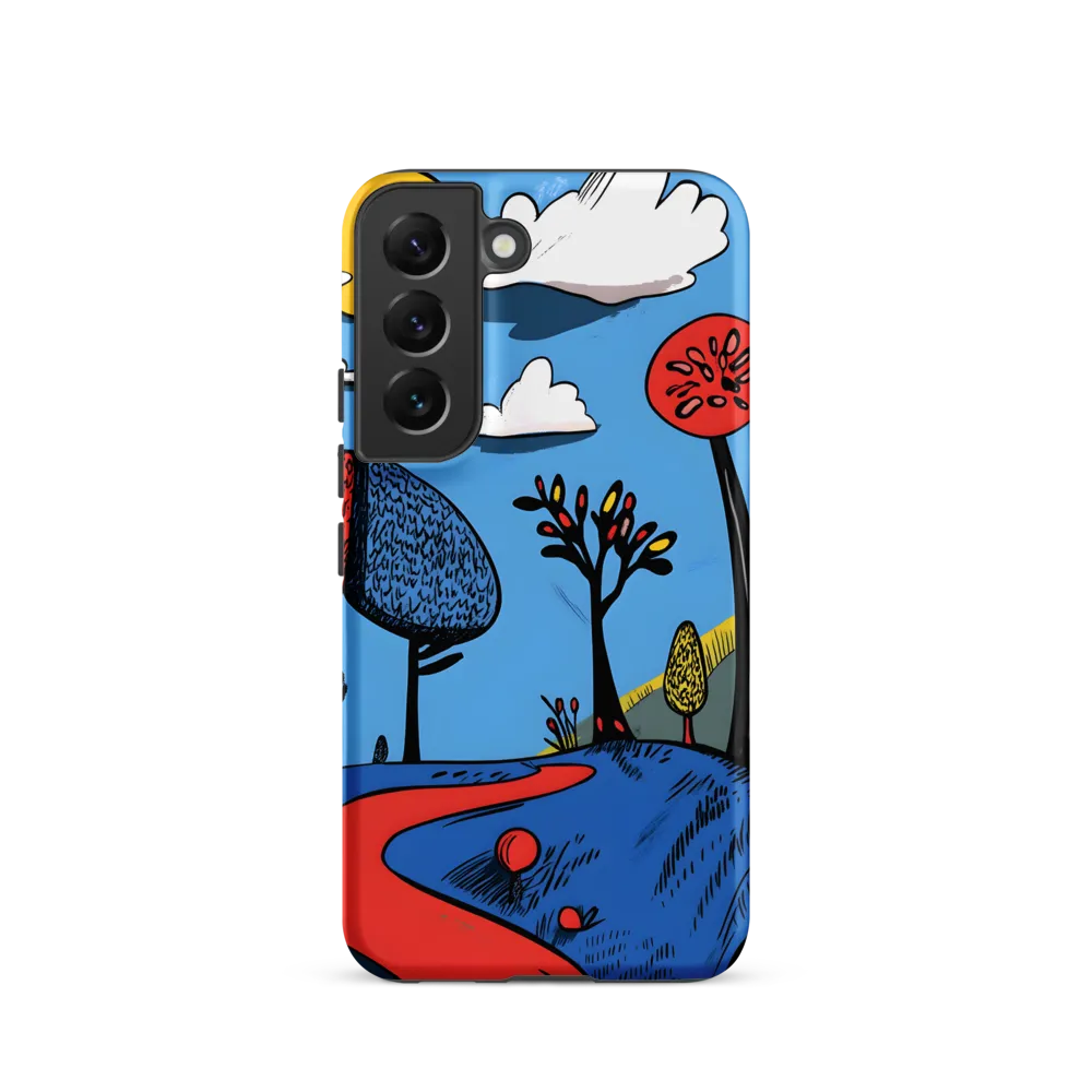 Whimsical Pathways Through a Colorful Landscape