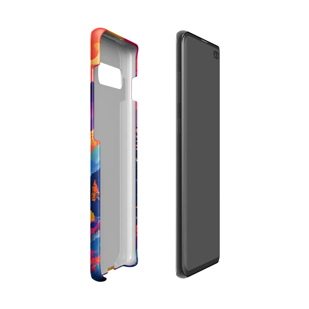 Radiant Serenity: A Surreal Landscape | Phone Case |  S10 | Snap Case | Matte