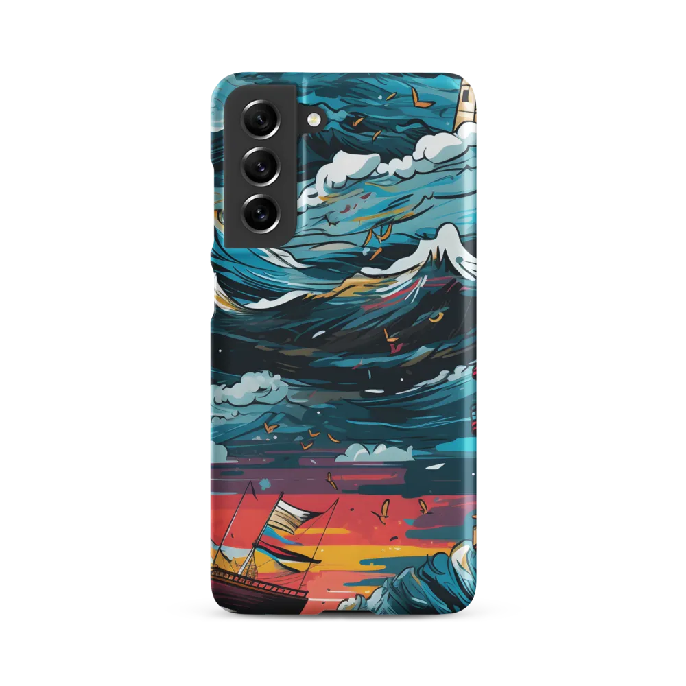 Turbulent Seas: A Lighthouse Adventure | Phone Case |  S21 FE | Snap Case | Matte
