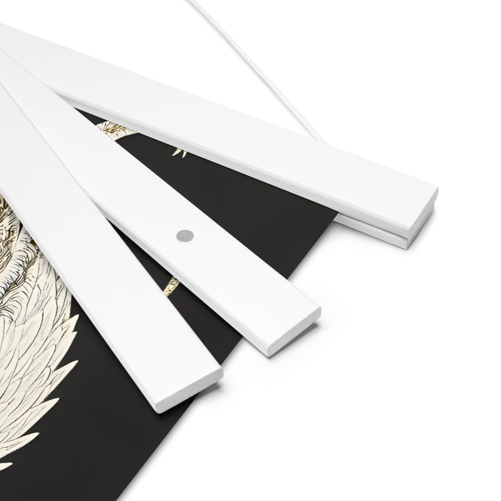 Elegance of the Majestic Peacock | Poster With White Wood Hanger | 10″×10″