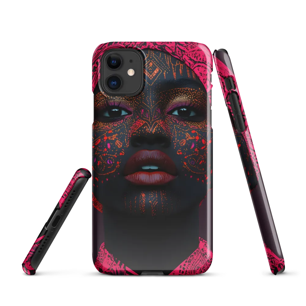 Neon Adornments: A Portrait of Cultural Expression