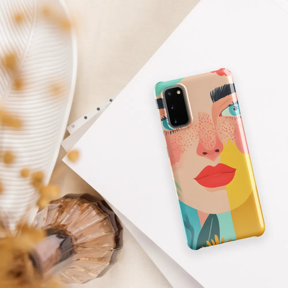 Floral Serenity: A Modern Portrait