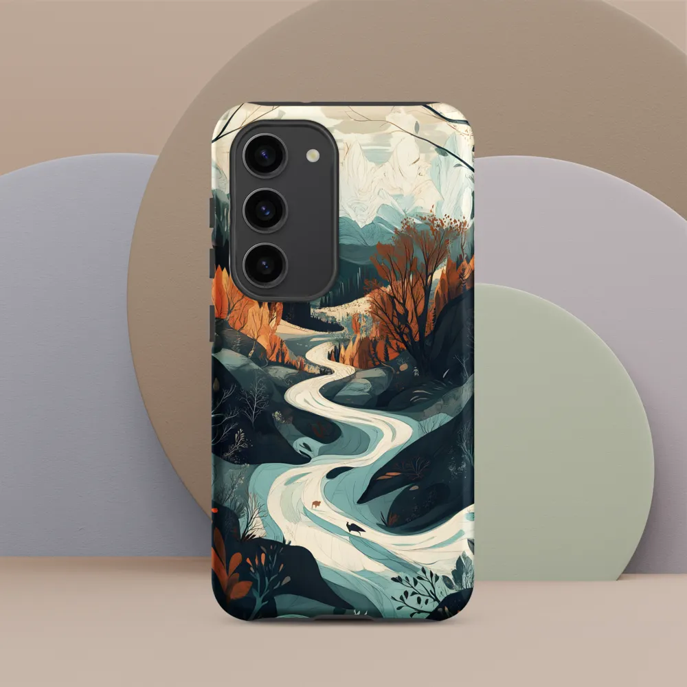 Winding Serenity: A Digital Landscape
