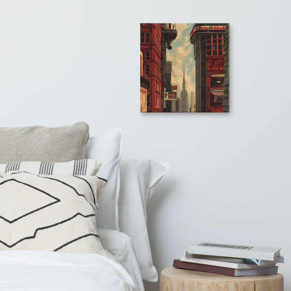 A Glimpse of Tomorrow: Urban Ambition | Canvas | 16″×16″