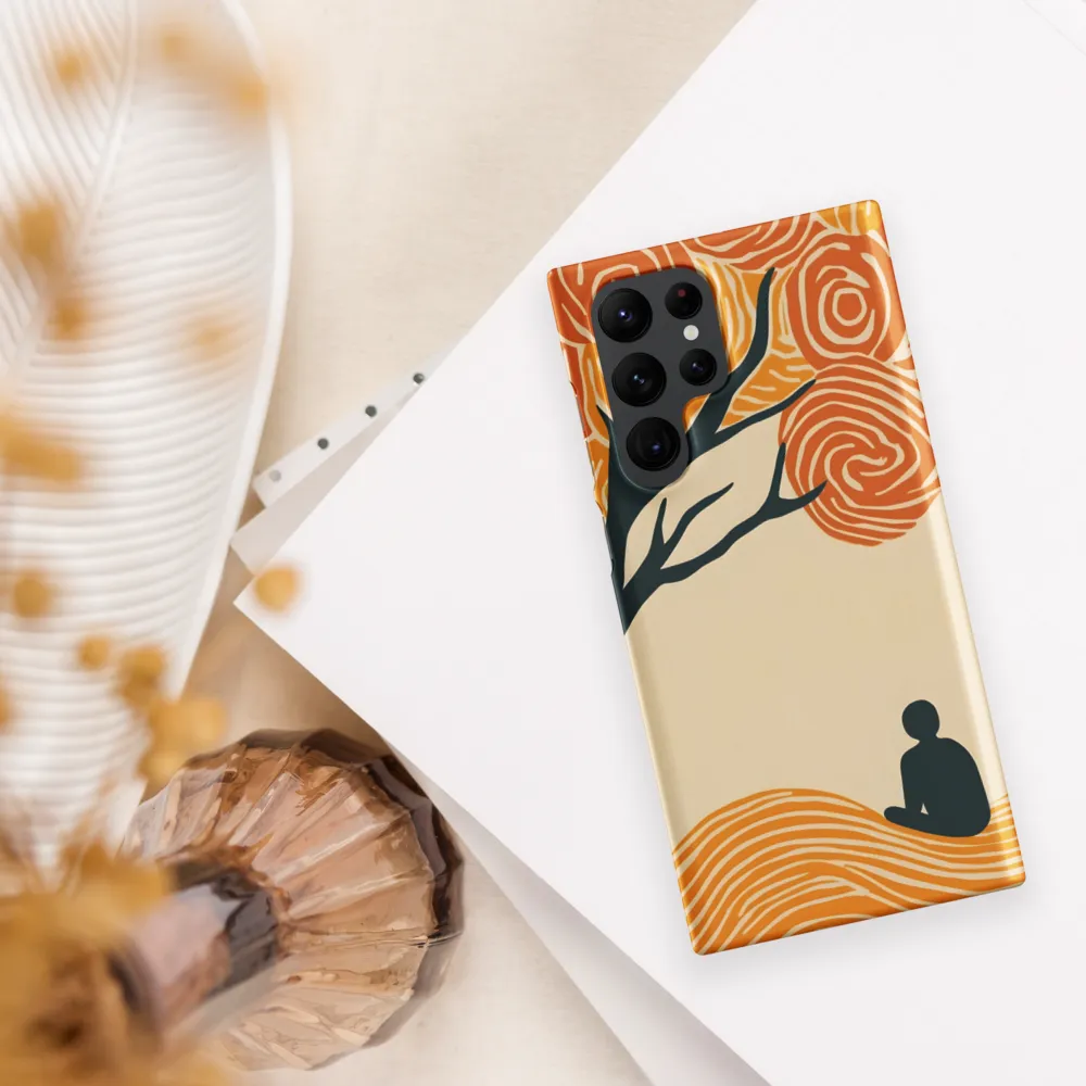 Silent Reflections under Swirling Leaves | Phone Case |  S22 Ultra | Snap Case | Matte
