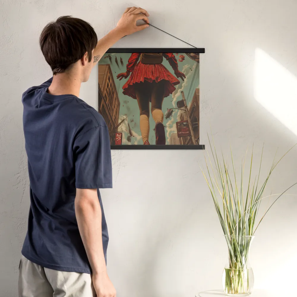 Flight of the Urban Dreamer | Poster With Black Wood Hanger | 18″×18″