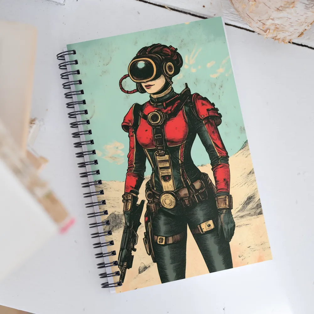 Futuristic Explorer: A Steampunk Adventure | Spiral Notebook