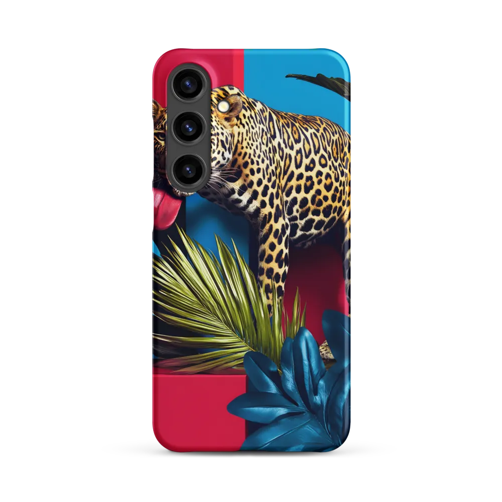 Playful Leopard in Vibrant Paradise