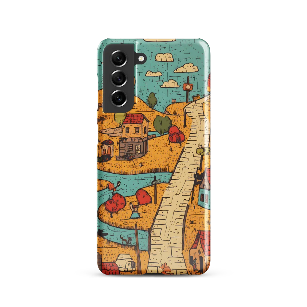 Whimsical Village Landscape