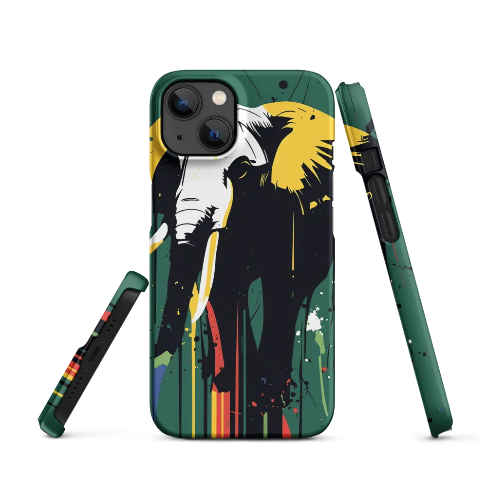 Majestic Minimalism: The Colorful Elephant
