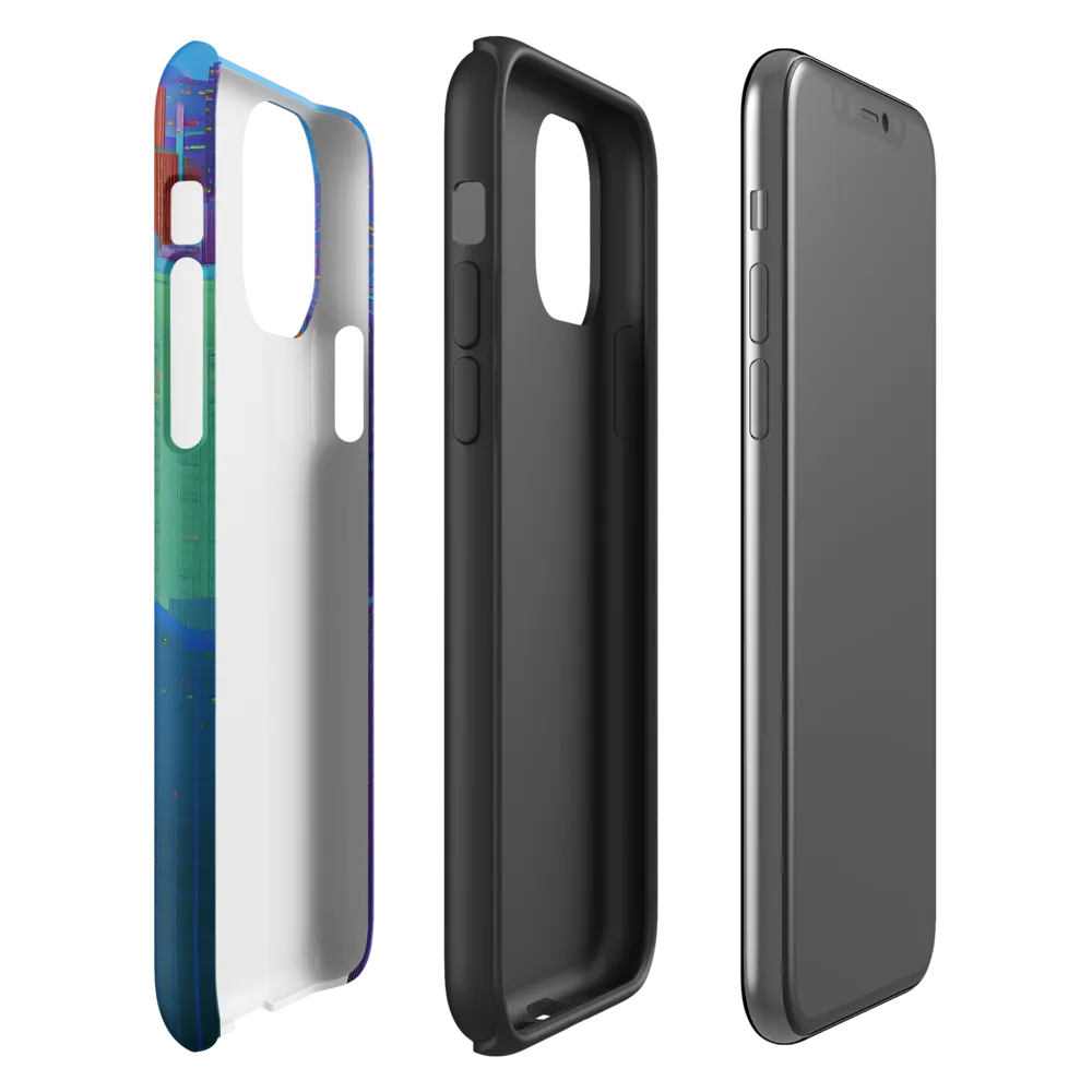 Vibrant Metropolis in Twilight | Phone Case |  11 Pro | Tough Case | Matte