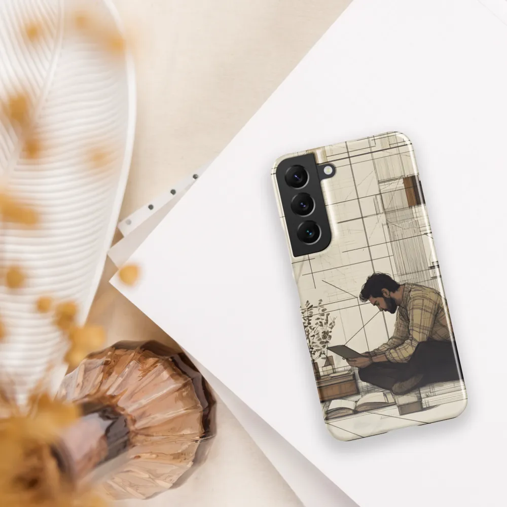 Quiet Reflections in Line | Phone Case |  S22 | Snap Case | Glossy