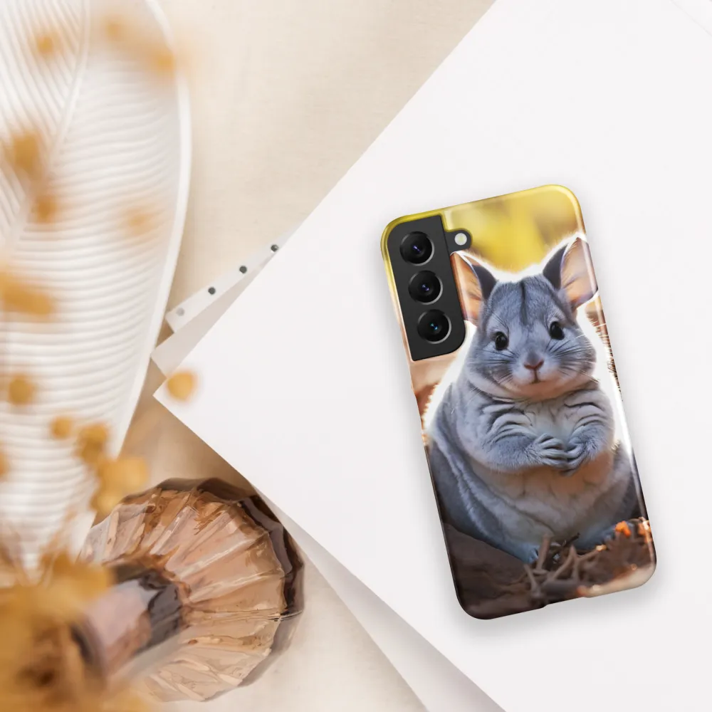 Gentle Whispers of Nature: The Chinchilla | Phone Case |  S22 | Snap Case | Matte