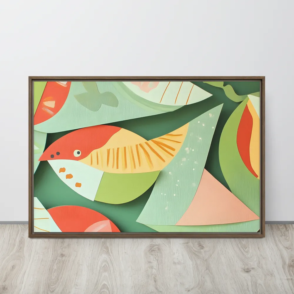 Nature's Palette | Canvas with Brown Frame | 24″×36″