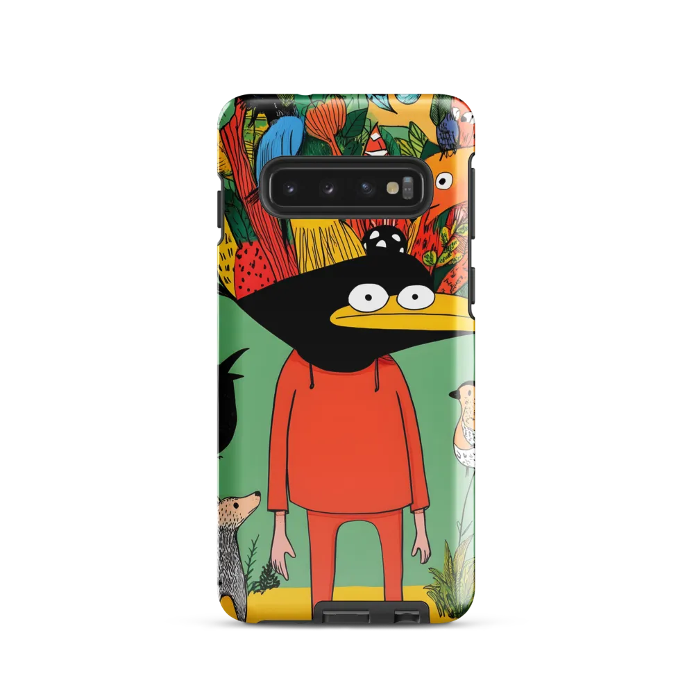 Whimsical Encounter in a Colorful Jungle