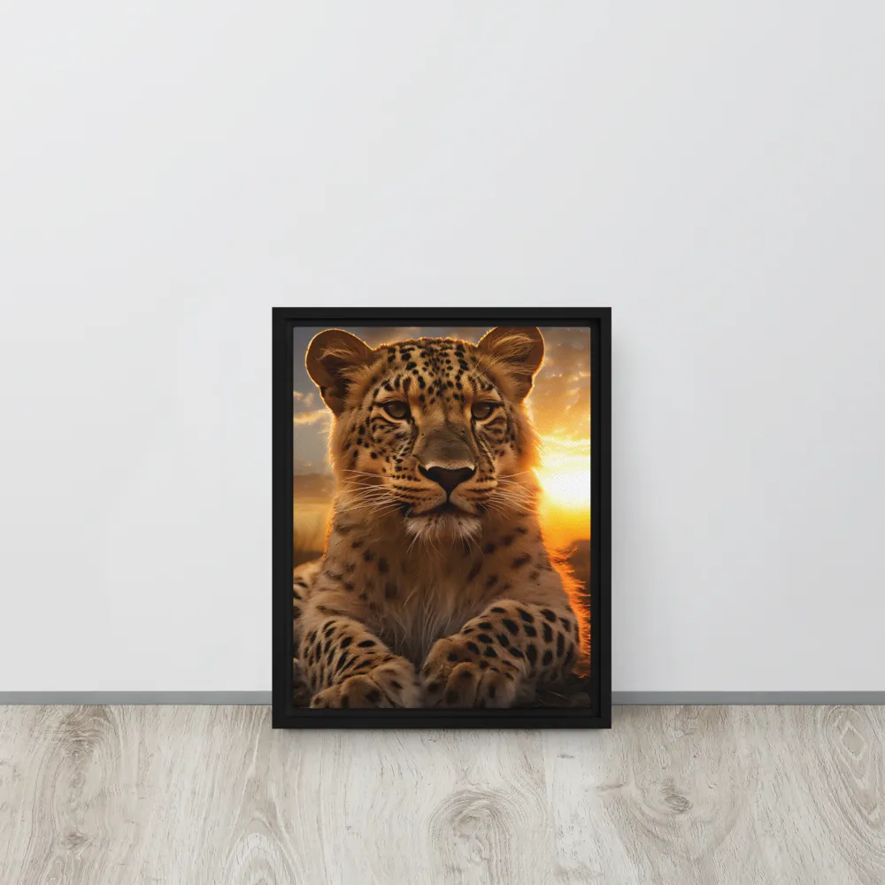 Regal Presence: The Leopard at Sunset