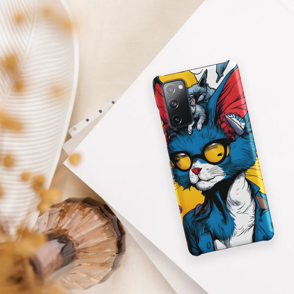 Spectacled Blue — Cat Portrait with Kitten