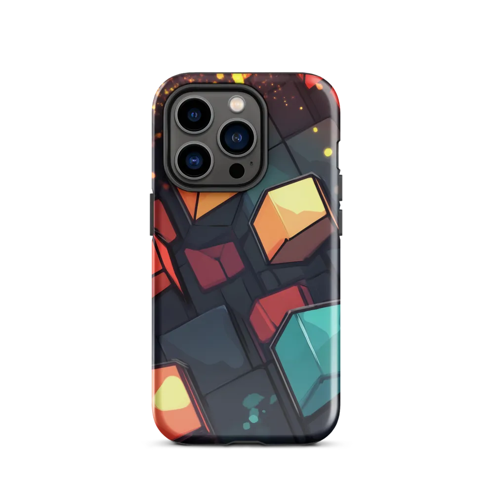 Illuminated Geometry | Phone Case |  14 Pro | Tough Case | Glossy