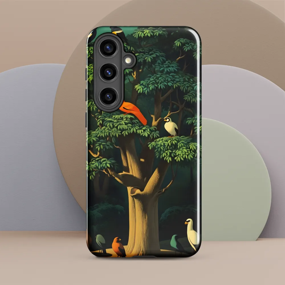 Harmony in Color: A Surreal Bird Symphony