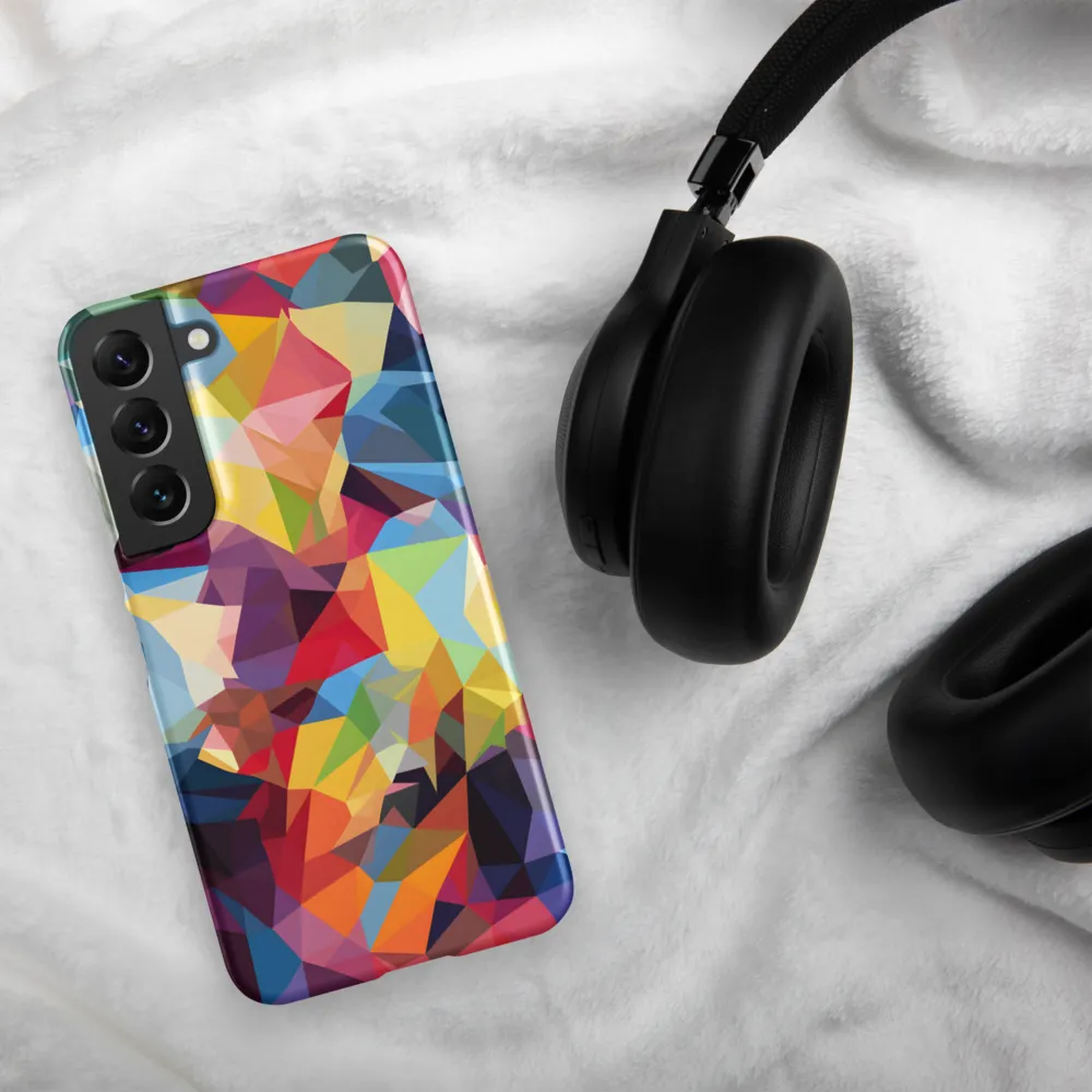 Playful Geometry: The Bear's Face | Phone Case |  S22 | Snap Case | Matte