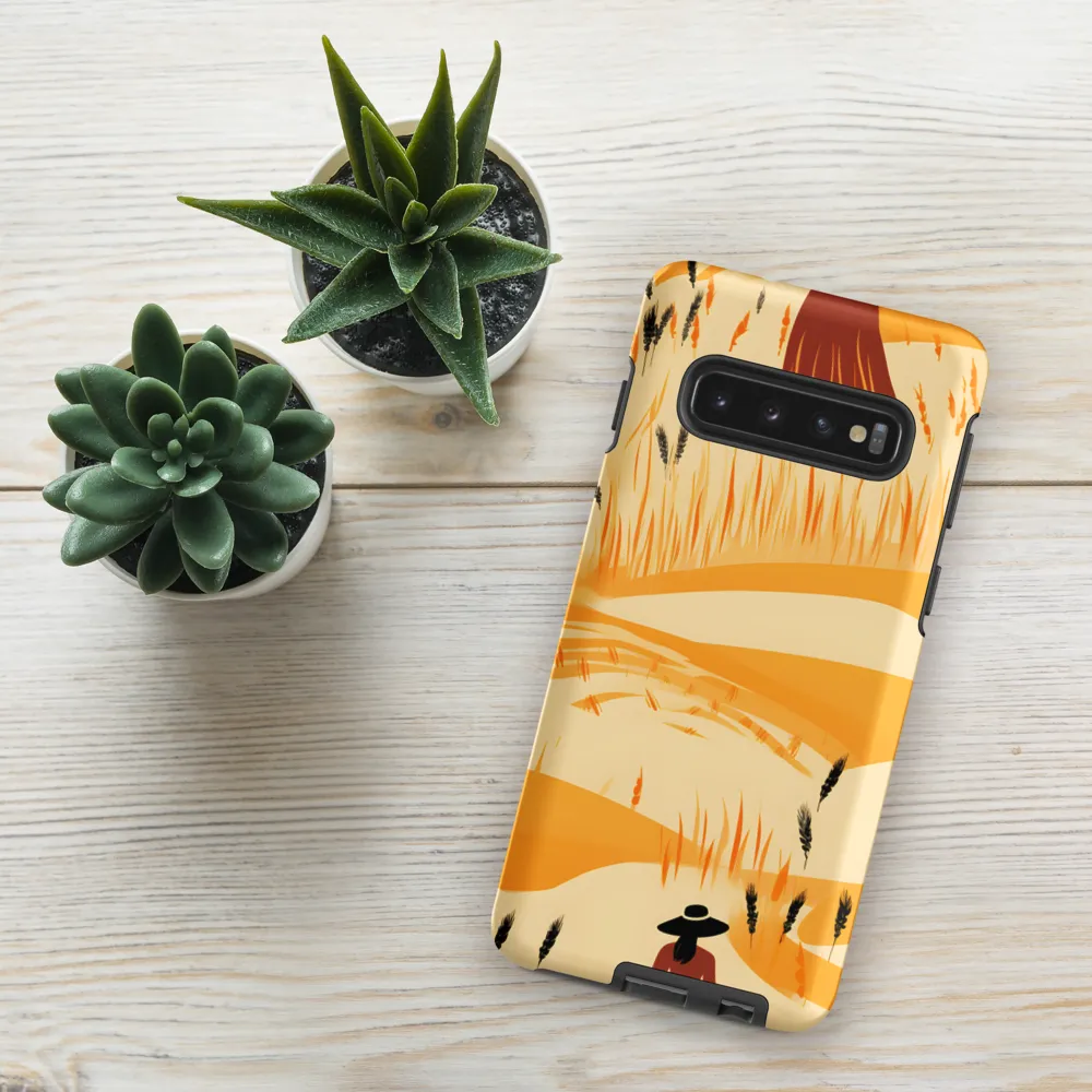 Embracing the Fields: A Floral Journey | Phone Case |  S10 | Tough Case | Matte