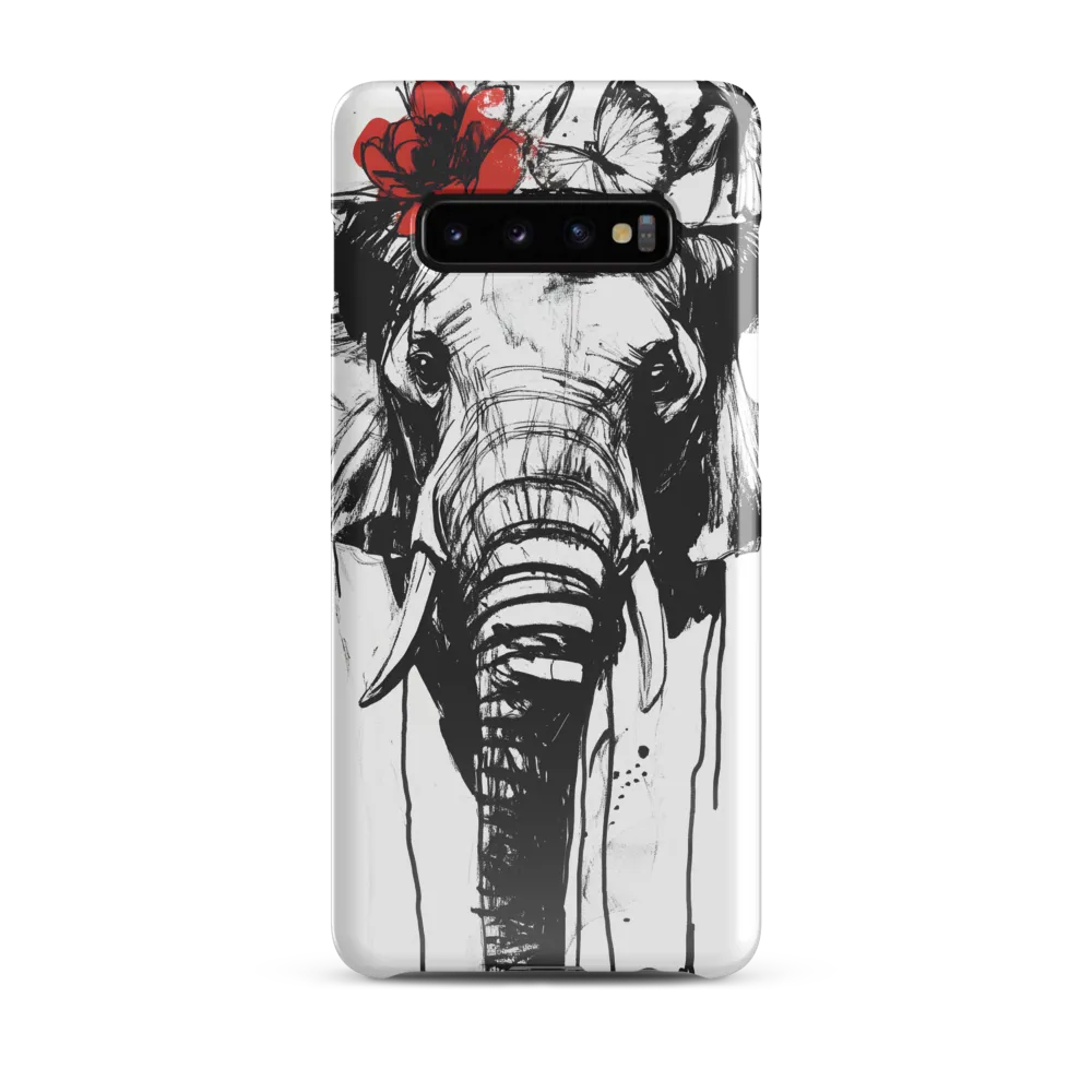 Whimsical Elegance: The Elephant's Adornments | Phone Case |  S10 Plus | Snap Case | Glossy