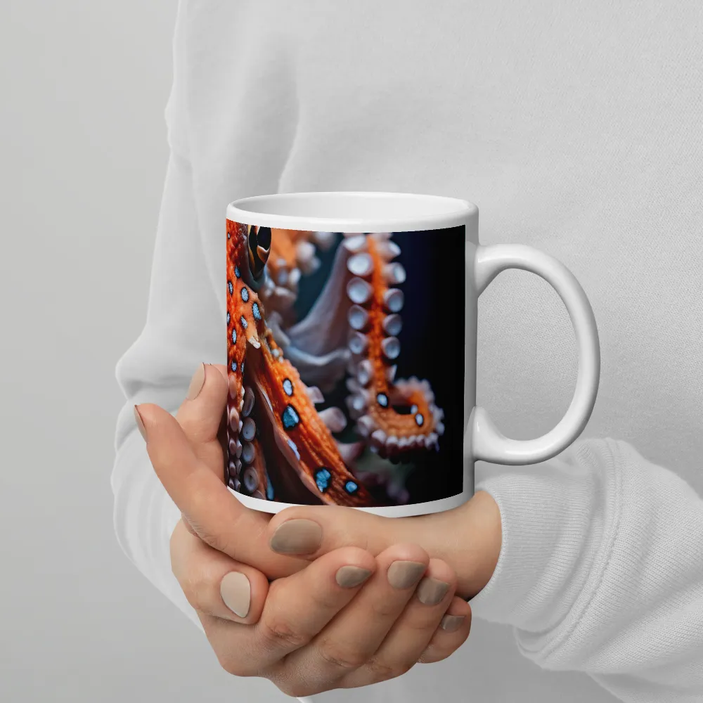 Curiosity of the Deep: The Orange Octopus | Mugs | Multiple Sizes & Colors