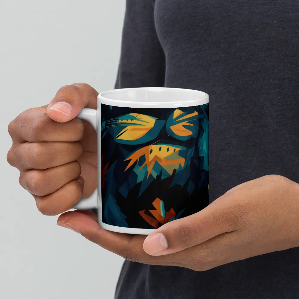 Wild Fusion: The Abstract Wolf | Mugs | Multiple Sizes & Colors