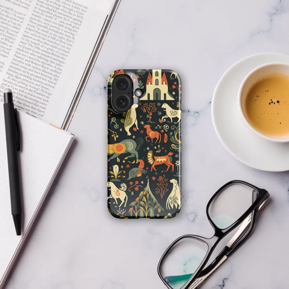 Whimsical Forest: A Folk Art Journey | Phone Case |  16 | Snap Case | Glossy