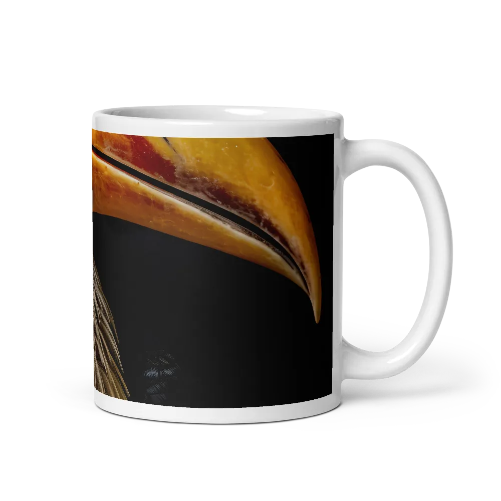 Majestic Hornbill Portrait | Mug with White inside | 11 oz